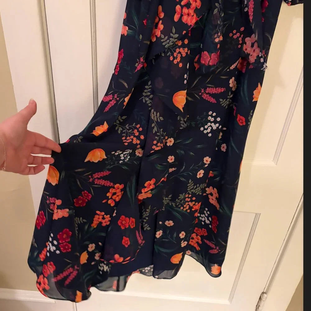 Eliza J Cascading Ruffle Maxi Dress - Picture 2 of 8